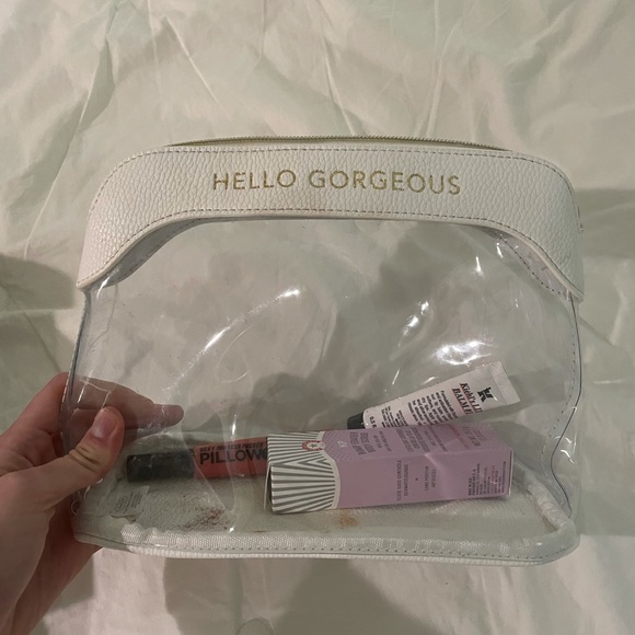 Mudpie Hello Gorgeous Clear Makeupbag - Picture 3 of 5